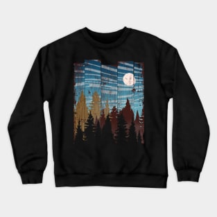 black wood Crewneck Sweatshirt